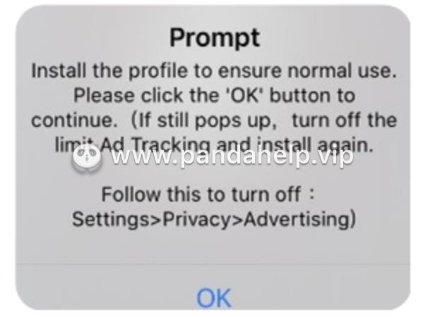 turn off the limit ad tracking